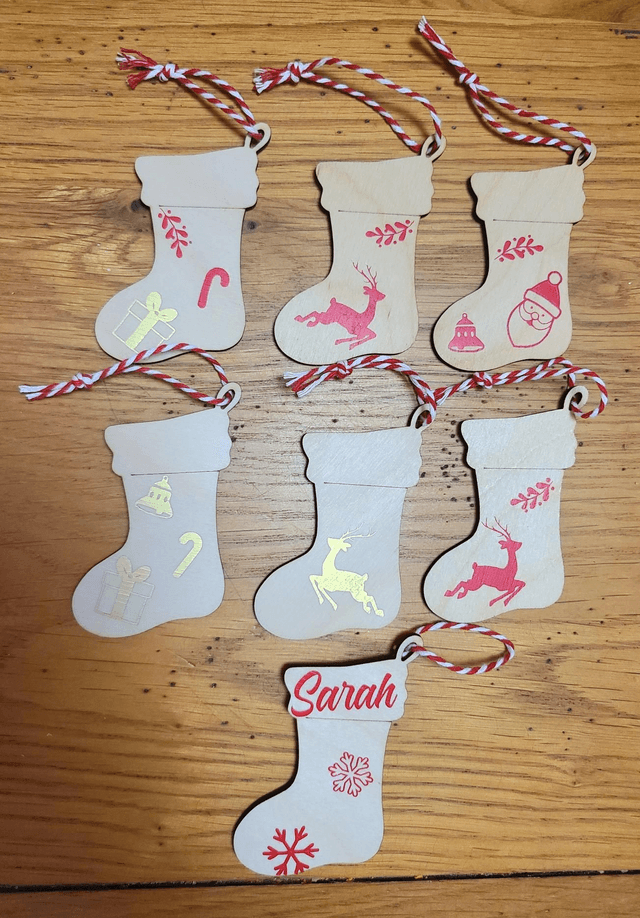 Mini chaussette de Noël 