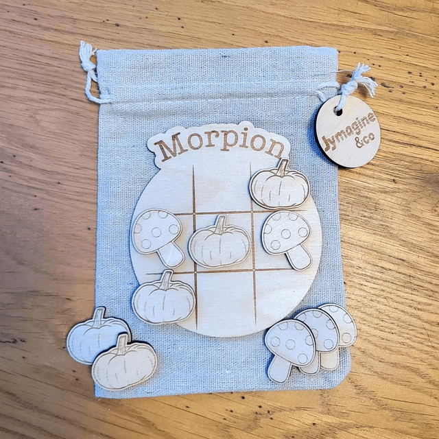 Morpion bois brut