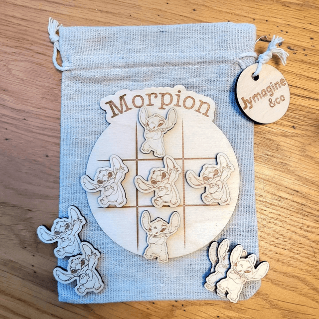 Morpion bois brut