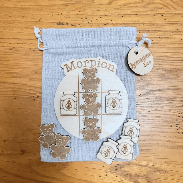 Morpion bois brut