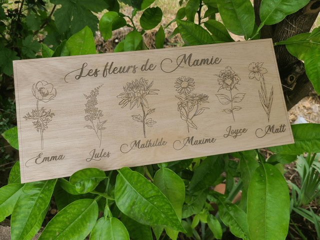 Affiche les fleurs de mamie