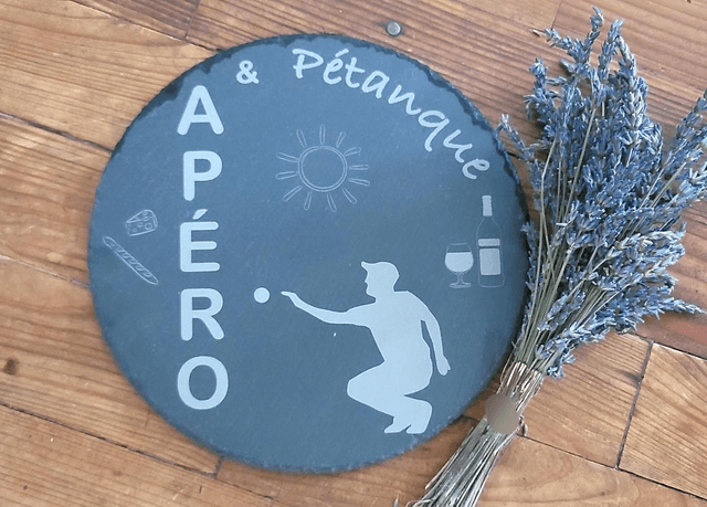 Ardoise apéro pétanque 